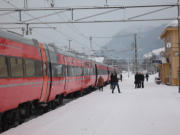 die Bergenbahn in Hønefoss