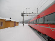 die Bergenbahn in Hønefoss