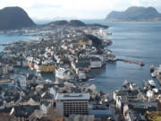 Blick vom Aksla auf Ålesund