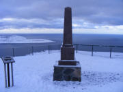 Gedenkstein der Nordkap-Besteigung von König Oscar II