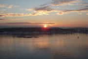 Sonnenaufgang am Oslofjord