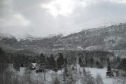 Fahrt durch die Berge nach Bergen