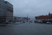 Blick von der Dom Kirche zum Hafen Vågen