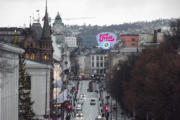 Karl Johans gate mit Blick richtung Bahnhof