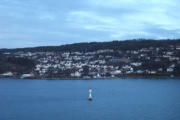 Blick auf Drøbak am Oslofjord