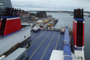 Ladedeck der Stena Germanica