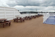 Sonnendeck der Stena Germanica