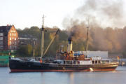 Dampfschiff "Bussard" im Nord-Ostsee Kanal