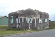 Bunker des Atlantikwalls auf dem Weg zum Fjordline-Terminal