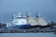 Teil der finnischen Eisbrecherflotte im Nordhafen