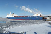 MS "Tavastland" an der Pier