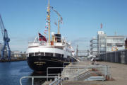 MS Nordstjernen am Burgtorkai in Lübeck