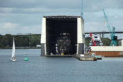 die Lürssen-Werft in Rendsburg