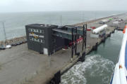 Abfahrt vom Fjordline-Terminal in Hirtshals