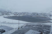 Blick von der Norröna auf Seyðisfjörður