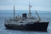 MS Nordstjernen Ankert vor den Erbseninseln