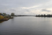 der Fluss Pärnu, Blick flussaufwärts