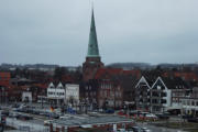 Blick auf die St.-Lorenz-Kirche von Travemünde