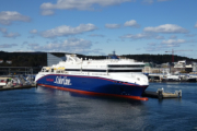 MS "SuperSpeet 1" von Color Line in Kristiansand