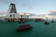 das Sonnendeck der MS "Romantika"