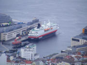 Blick vom Fløien auf die Nordnorge